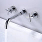 Frendorf | Moderner 1- oder 2-Hand Badezimmer Waschbecken Wasserhahn Rund Wandmontierter Badezimmer Wasserhahn.
