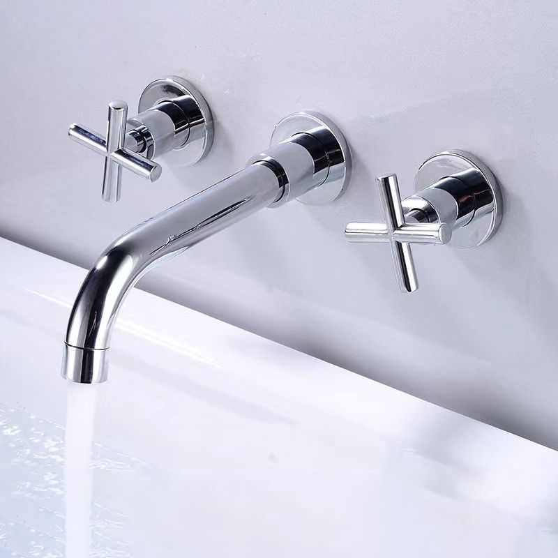 Frendorf | Moderner 1- oder 2-Hand Badezimmer Waschbecken Wasserhahn Rund Wandmontierter Badezimmer Wasserhahn.