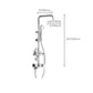 Frendorf | Wandmontiertes Duschsystem Griff Hebel Spot Resist Kupfer Duschsystem