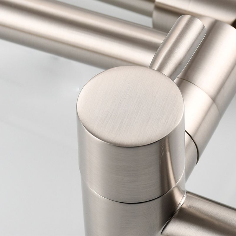 Frendorf | Moderner Pull-down Wasserhahn Einhand Wandmontierter Topf-Füller Niedrigprofil 1-Halter Füller
