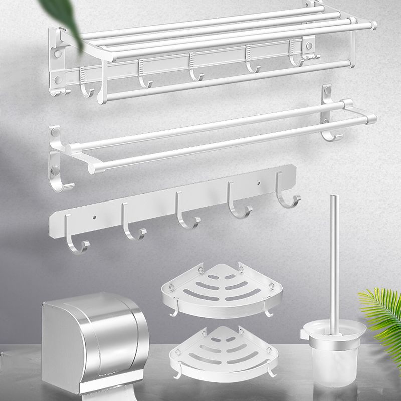 Frendorf | Modernes Badezimmerzubehör Hardware-Set Weißes Metall Badezimmerzubehör Kit