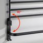 Frendorf | Zeitgemäßes Badezimmerzubehör-Set Schwarze Oberfläche Bademantelhaken/Handtuchring Bar