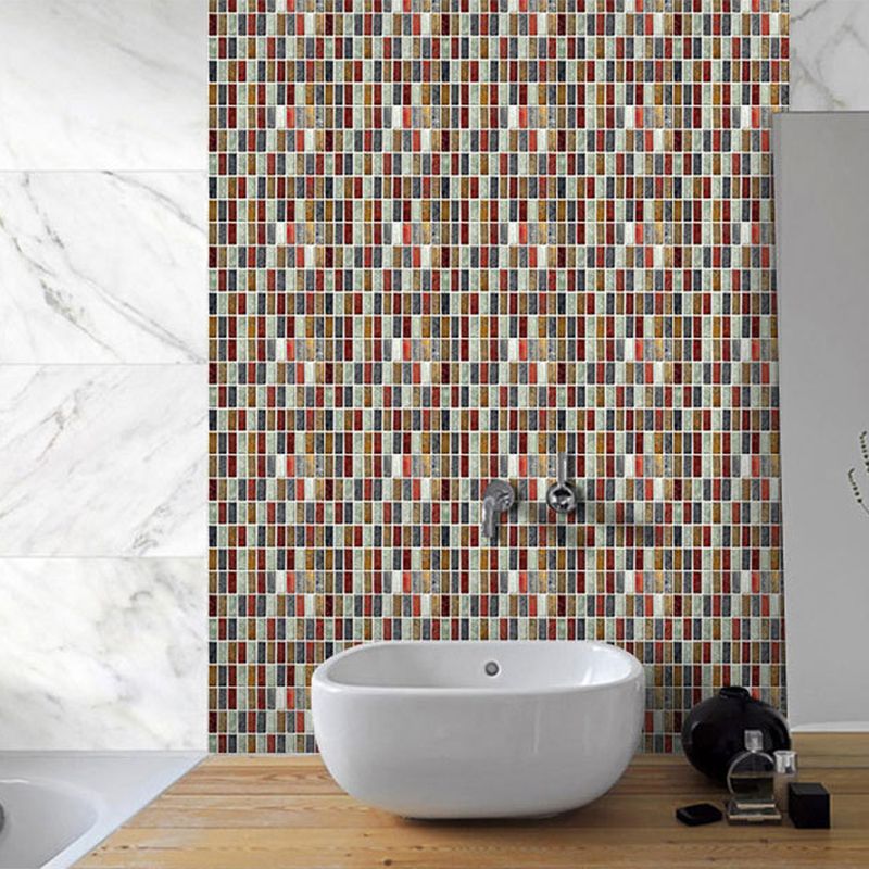 Frendorf | Peel and Stick Mosaikfliese Wasserfeste quadratische Peel and Stick Fliese für die Küche 20-Pack