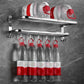 Frendorf | Modernes Badezimmer-Zubehörset Silber Badezimmerzubehör Hardware-Set