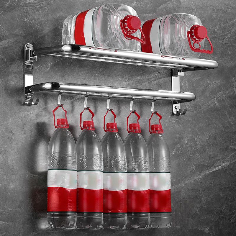 Frendorf | Modernes Badezimmer-Zubehörset Silber Badezimmerzubehör Hardware-Set