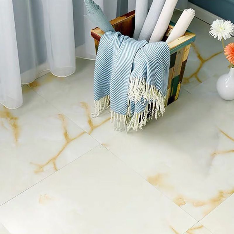 Frendorf | Home Indoor Vinylboden Peel and Stick Marmor-Druck Quadrat PVC-Bodenbelag