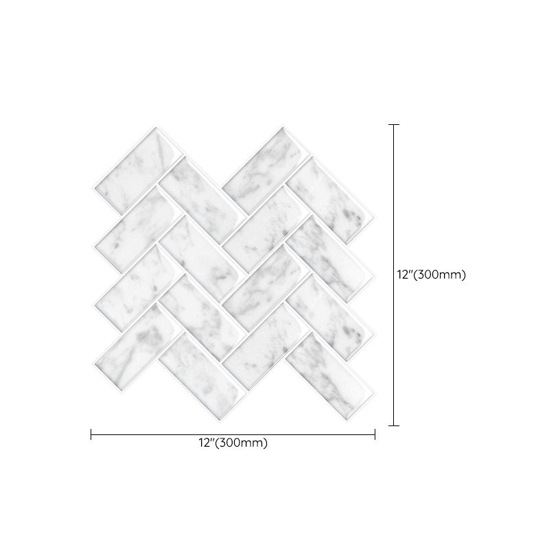 Frendorf | Moderne Peel and Stick Backsplash Wandfliese PVC Peel & Stick Feldfliese