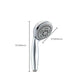 Frendorf | Modernes Stil Rund Handheld Dusche Badezimmer Metall Wandmontierte Hand Dusche