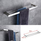 Frendorf | Zeitgenössisches Badezimmerzubehör Hardware-Set in Silber mit Seifenschale