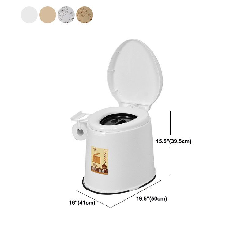 Frendorf | Moderne Kunststoff-WC-Bodenmontierte Toilettenschüssel mit Sitz für das Badezimmer