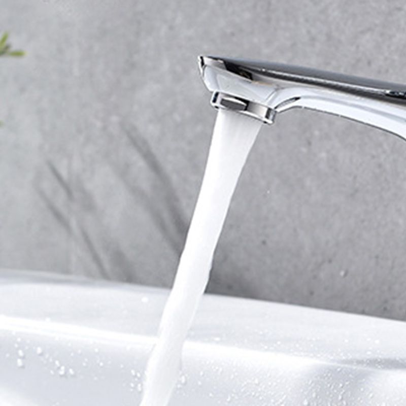 Frendorf | Basic Metall Waschbecken Wasserhahn Silber Badezimmer Wasserhahn mit Hebelgriff
