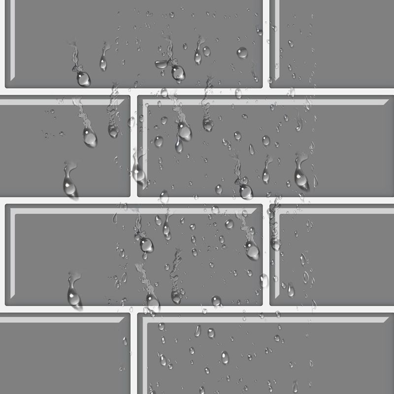Frendorf | Fliesen-Peel & Stick Rechteck Wasserdicht Solid Kunststoff Peel & Stick U-Bahn Fliese für Dusche