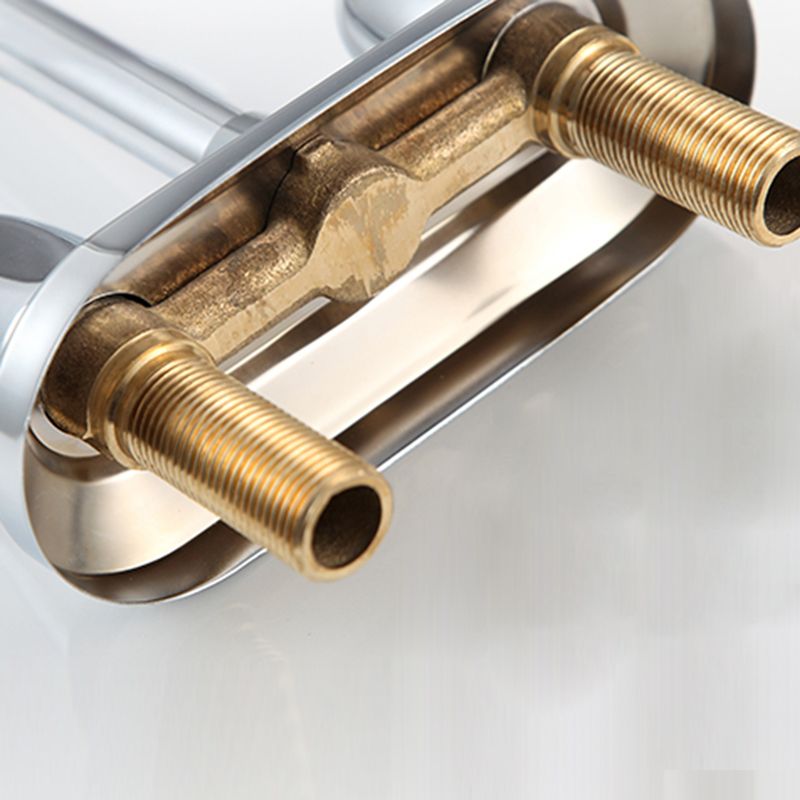 Frendorf | 2-Handgriff Gebürstetes Nickel Weitläufiger Wasserhahn 2-Loch Centered Badezimmer Waschbecken Wasserhahn mit Messing