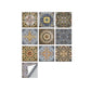 Frendorf | Quadratische Peel & Stick Mosaikfliesen PVC Mosaikfliesen Tapete mit wasserdicht