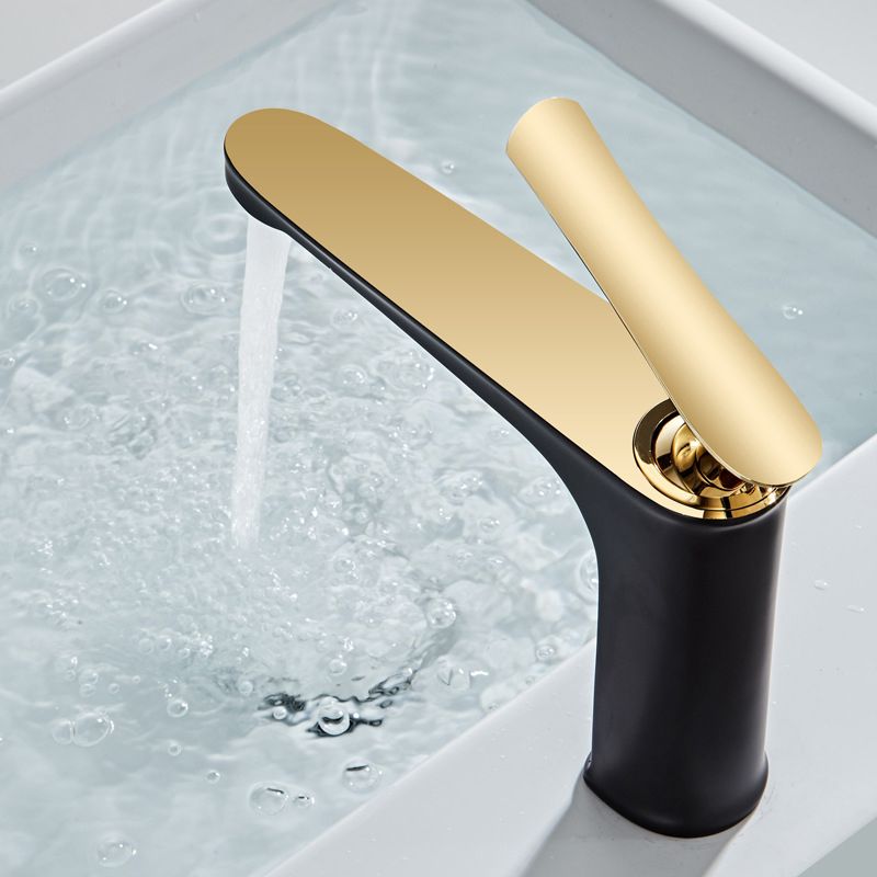Frendorf | 1 Griff Vollkupfer Badezimmer Waschbecken Wasserhahn Nordic Modern Vanity Wasserhahn mit Abfluss