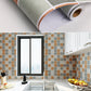 Frendorf | Moderne Peel and Stick Fliesen PVC Quadratische Tapete für Küche und Bad Splashback