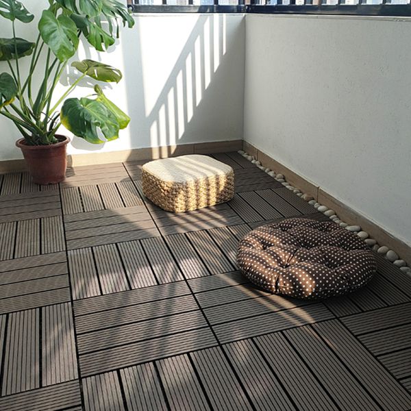 Frendorf | 11 Pack 12" X 12" Quadratische Deck-/Terrassenfliesen Snap Fit für Außenpatiofliesen