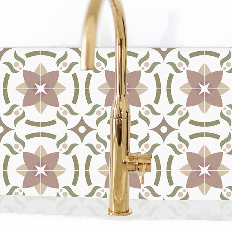 Frendorf | Beige Tone Peel & Stick Fliese Quadrat Muster Druck Einzelne Fliese