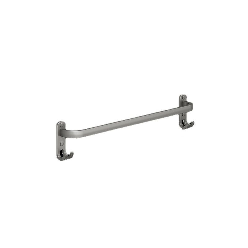 Frendorf | 2-teiliges modernes Badzubehörset aus Aluminium mattgrau Handtuchstange
