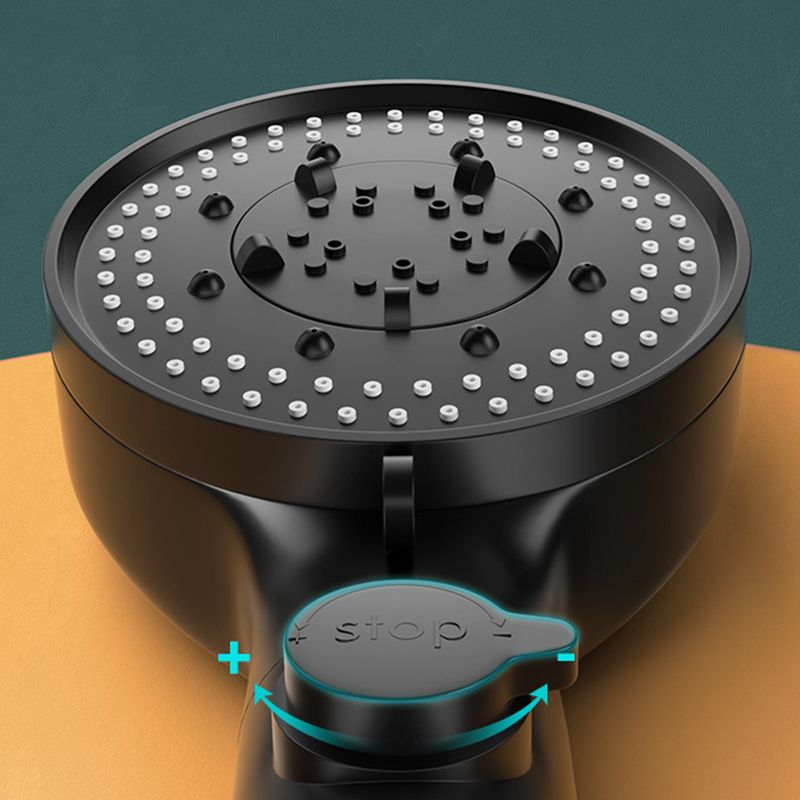 Frendorf | Badezimmer Duschkopf 5-Strahl Rund Handbrause Halter Wandmontage Duschkopf