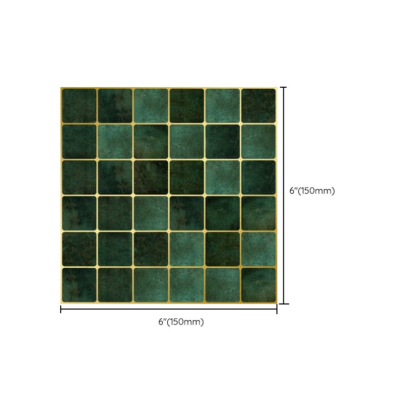 Frendorf | Peel & Stick Mosaikfliese Quadrat Kunststoff Fleckenresistente Fliese - Peel & Stick für Dusche