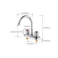 Frendorf | 2-Griff Messing Badezimmerarmatur Modern Hochbogen Zentralkran