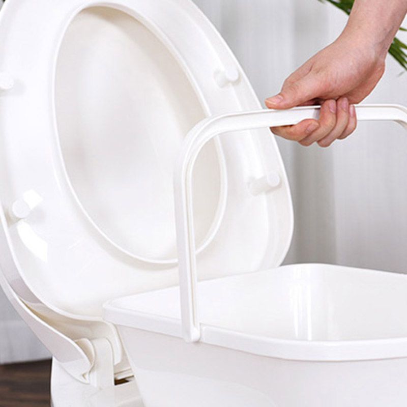 Frendorf | Moderne Kunststoff-WC-Bodenstehende Toilette mit sanftem Schließsitz für das Badezimmer