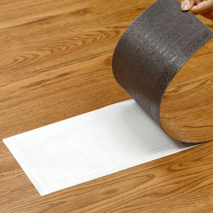 Frendorf | Glattes PVC-Bodenbelag Peel and Stick Holzlook Rechteck Vinylboden