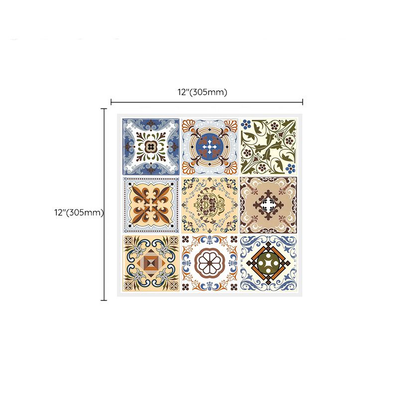 Frendorf | Mosaikfliesen zum Abziehen und Aufkleben Moderne Stil Tapete mit quadratischer Form