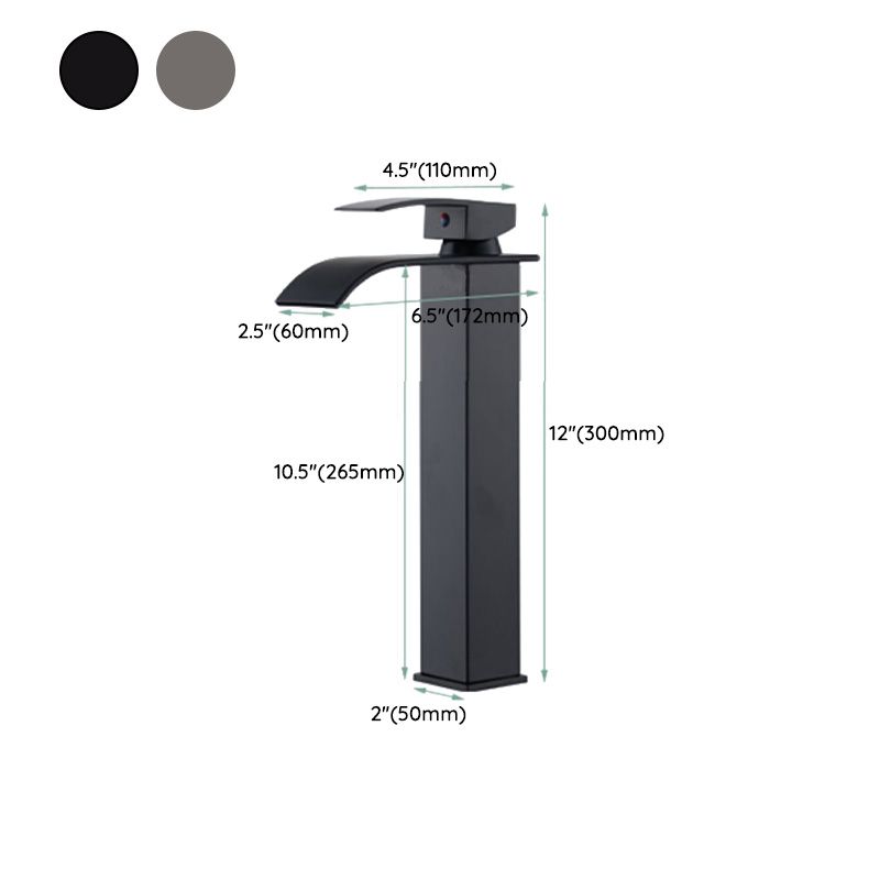 Frendorf | Waschbecken Wasserfall Auslauf Einhandarmatur mit LED Licht