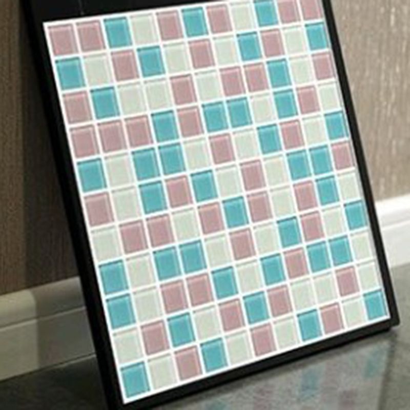 Frendorf | 12" x 12" Peel & Stick Glas Quadrat Gitter Mosaik Peel and Stick Fliese 10-Pack