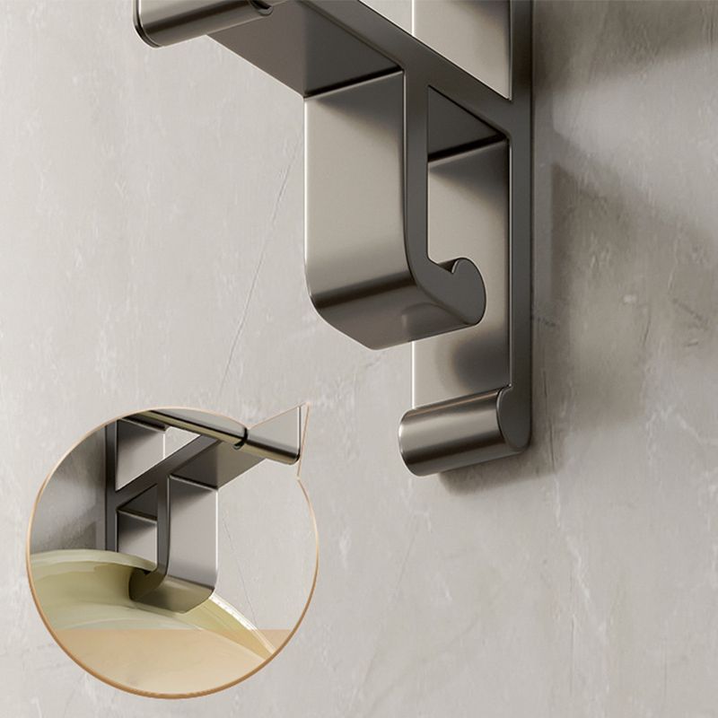 Frendorf | Graues Badezimmer Zubehör Set Zeitgenössischer Stil Aluminium Handtuchstange