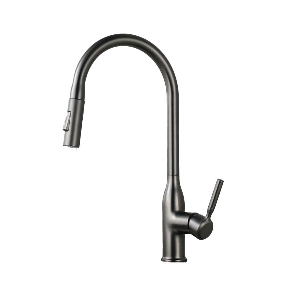 Frendorf | Moderner Pull-down Wasserfüller Einhand Hochbogen Küchenspülenarmatur