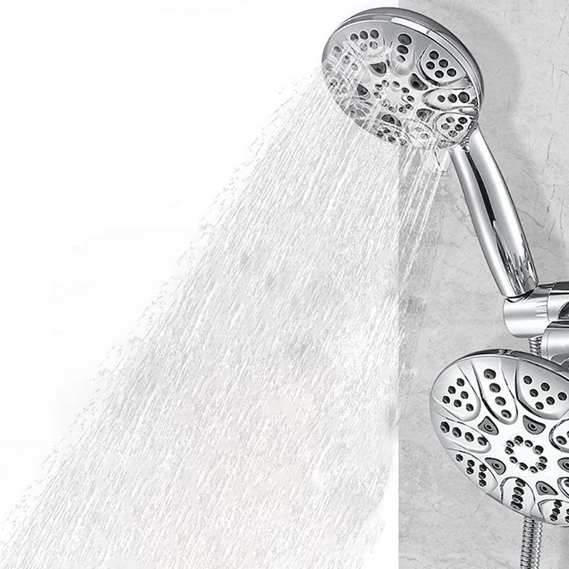 Frendorf | Zeitgenössische Dusche Kombi Doppel-Duschkopf Chrom Deckenmontierter runder Duschkopf