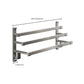 Frendorf | Graues Badezimmer Zubehör Set Zeitgenössischer Stil Aluminium Handtuchstange