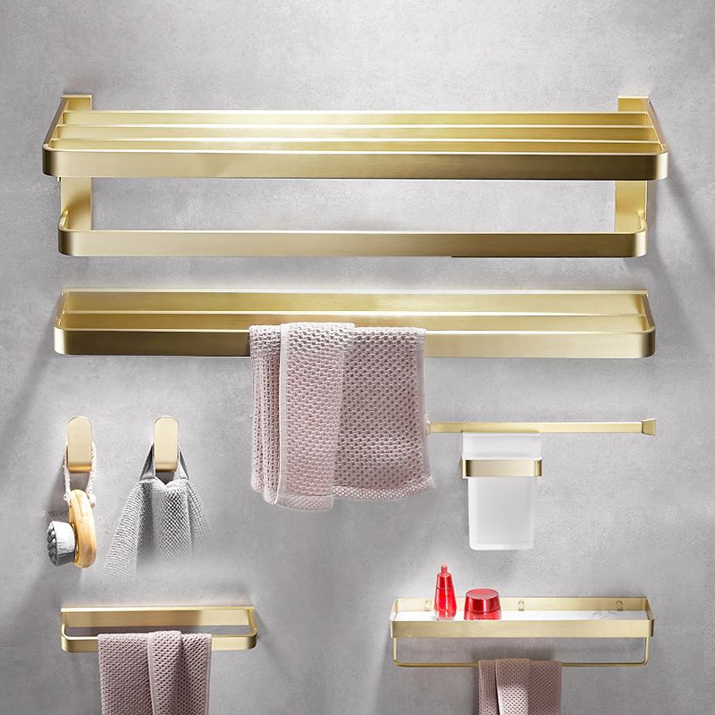 Frendorf | Gebürstetes Messing Badezimmer Hardware Set Retro Golden Badezimmer Zubehör Set