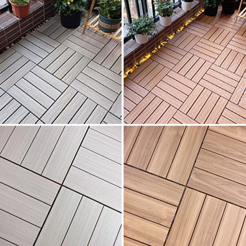 Frendorf | Quadrat Ingenieur Holzfußboden Wasserabweisend Glatte Fliese für Patio Garten