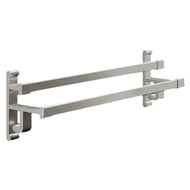 Frendorf | Graues Badezimmer Zubehör Set Zeitgenössischer Stil Aluminium Handtuchstange