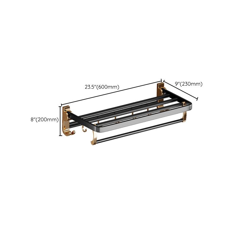 Frendorf | Traditionelles Schwarzes Aluminium Badbeschläge Set Badezimmer Zubehör Kit