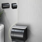Frendorf | Modernes Badezimmerzubehörset Schwarze Seifenschale Badeablage Badezimmer-Set