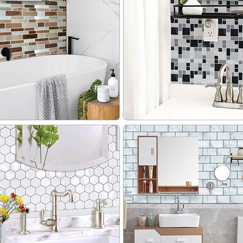 Frendorf | Kunststoff Peel & Stick Mosaikfliese Wasserdichte Peel & Stick Mosaikfliese mit quadratischer Form