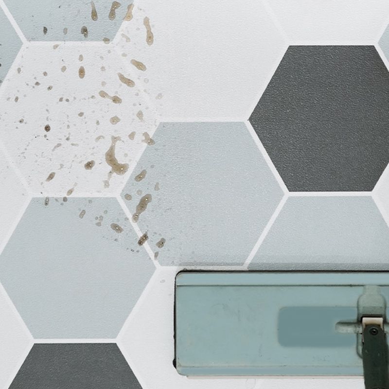 Frendorf | Badezimmer 3,5 mm Vinylboden Quadrat Peel and Stick PVC Boden