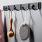 Frendorf | Modernes Badezimmer Zubehör Set Silber/Schwarz Badezimmer Accessoire Kit