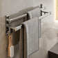 Frendorf | Graues Badezimmer Zubehör Set Zeitgenössischer Stil Aluminium Handtuchstange