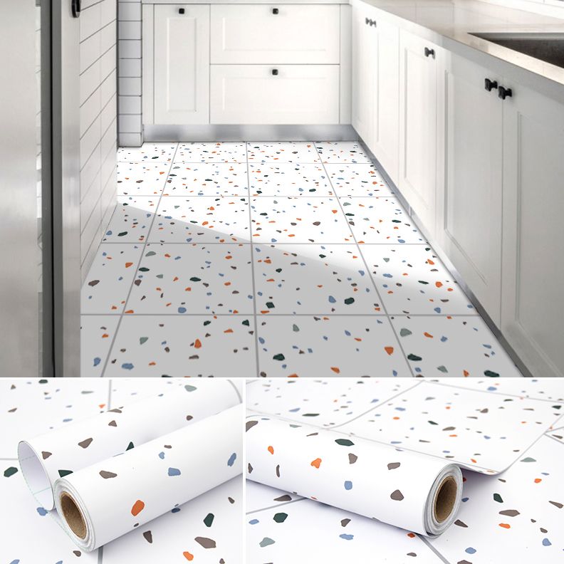 Frendorf | Modernes PVC-Boden Geometrisches Muster Peel and Stick Vinyl-Planke Boden