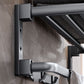 Frendorf | Moderne Badezimmer Zubehör Hardware Set Graue Handtuchstange Badregal Bad Hardware Set