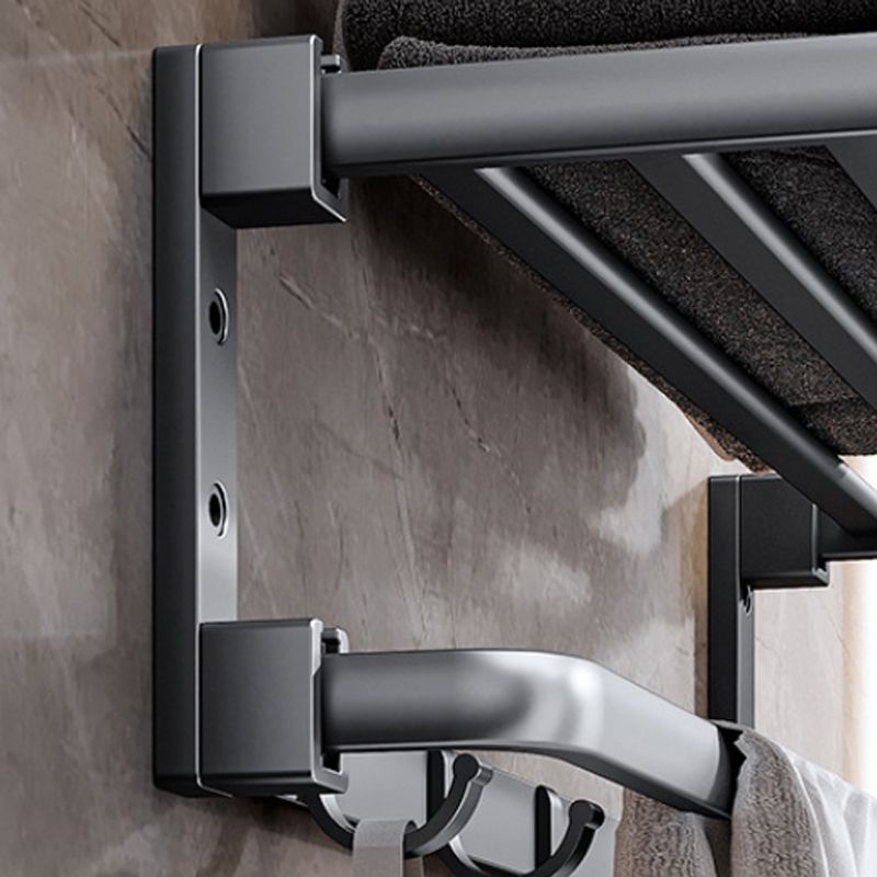 Frendorf | Moderne Badezimmer Zubehör Hardware Set Graue Handtuchstange Badregal Bad Hardware Set