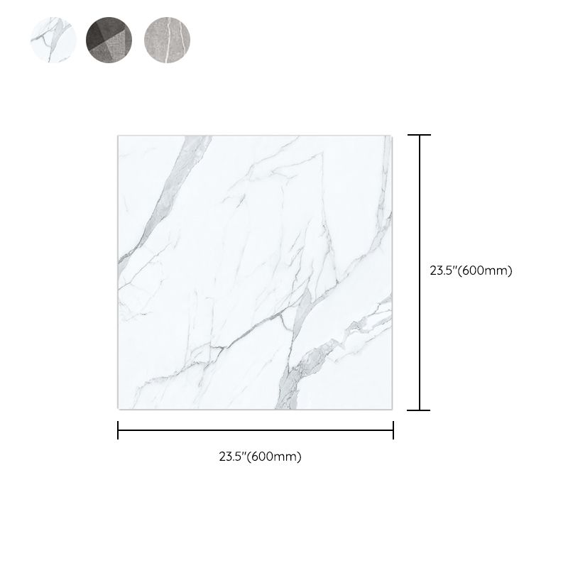 Frendorf | Peel and Stick Vinylboden Hochglanz PVC Bodenbelag mit quadratischer Kante