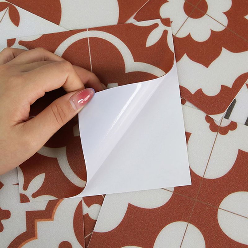 Frendorf | Peel and Stick Vinylboden PVC Muster-Vinylboden mit quadratischem Rand
