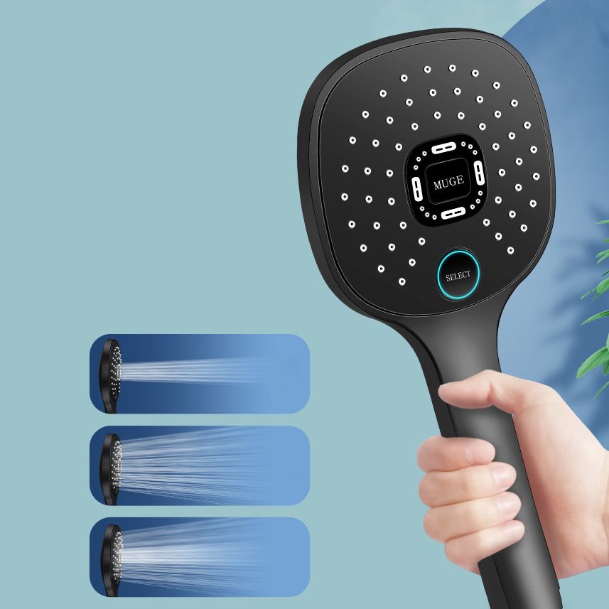 Frendorf | Zeitgenössischer Handheld Supercharged Duschkopf Quadratischer Metall Sprühkopf